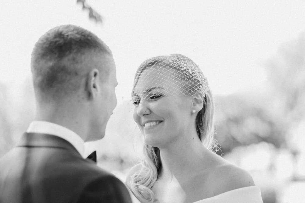 brida and groom portrait