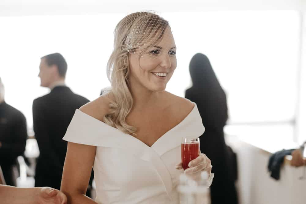 bride laughing