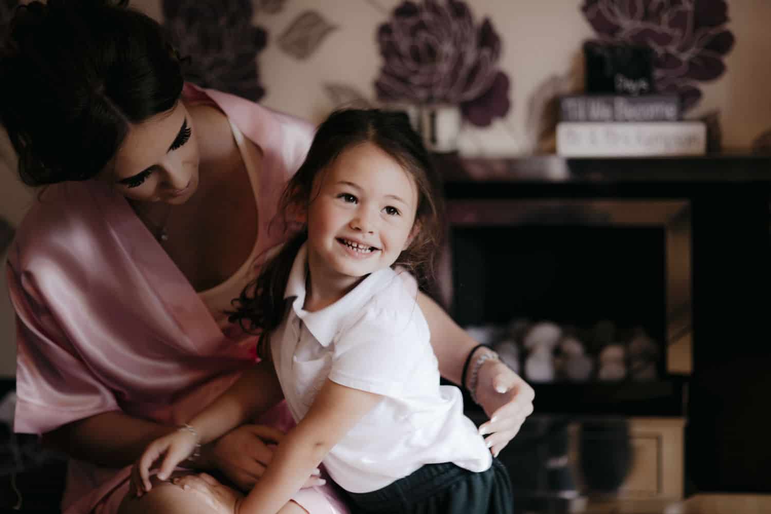 lovely flower girl portrait