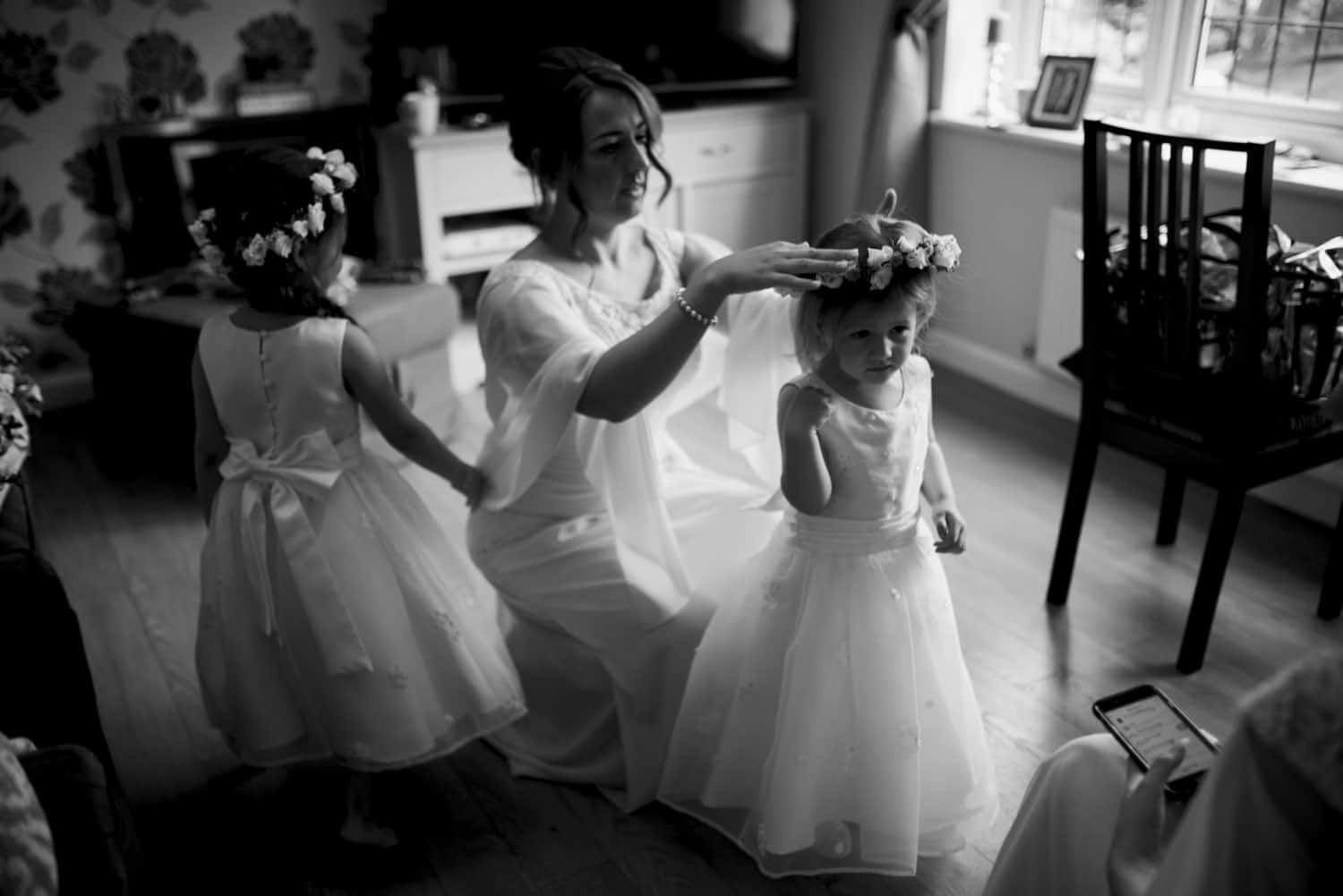 bridal party preparations