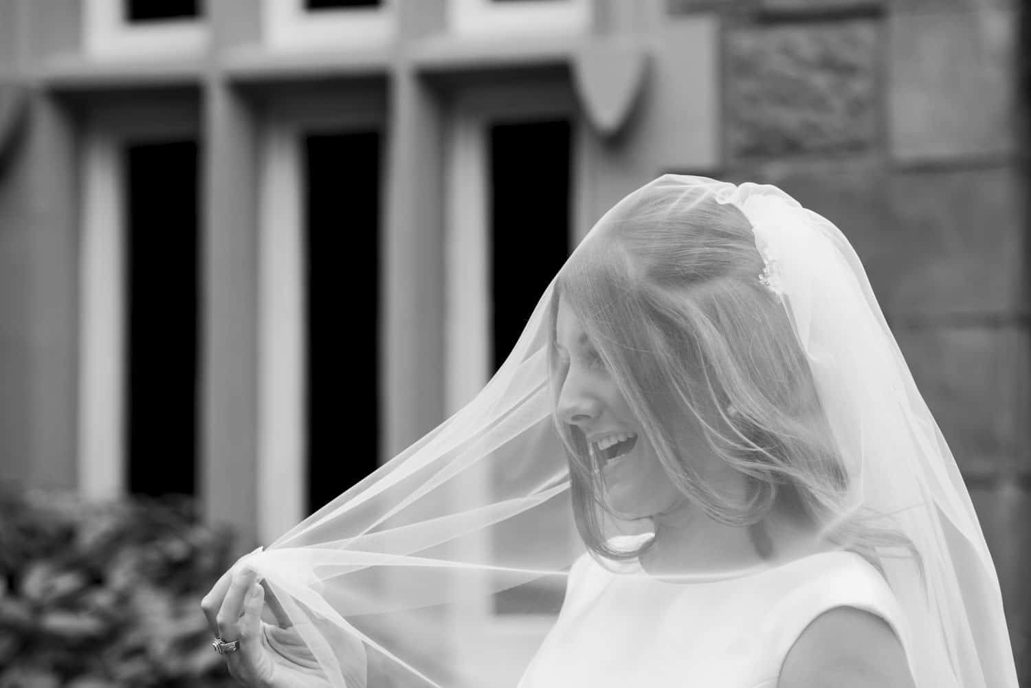 bride under her veil